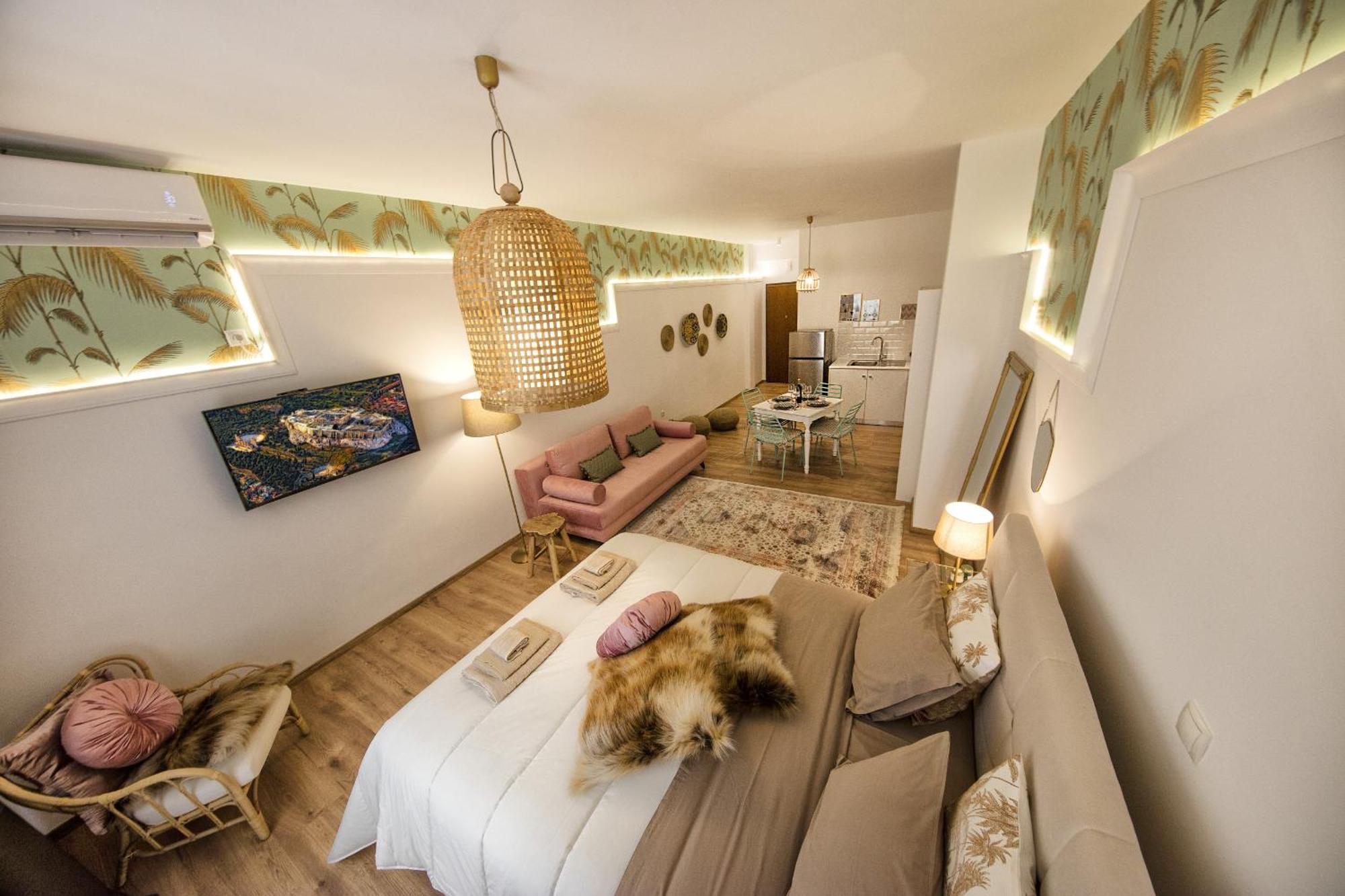 Studio di 42 m² in Appartamento con 1 bagno privato in zona Omonia Atene Esterno foto